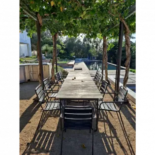 montecito modern outdoor dining arbor