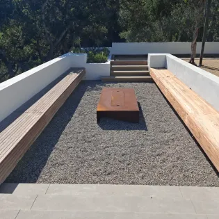 montecito modern outdoor firepit