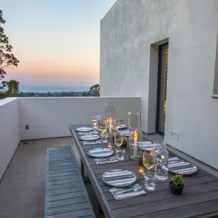 montecito modern patio dining